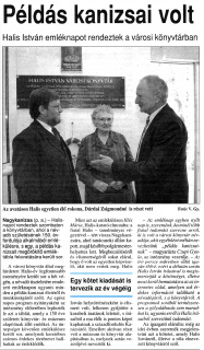 Zalai Hírlap 2005 09 26 05old - Példás kanizsai volt - Halis István.jpg Zalai Hírlap 2005 09 26 05old - Példás kanizsai volt - Halis István.jpg