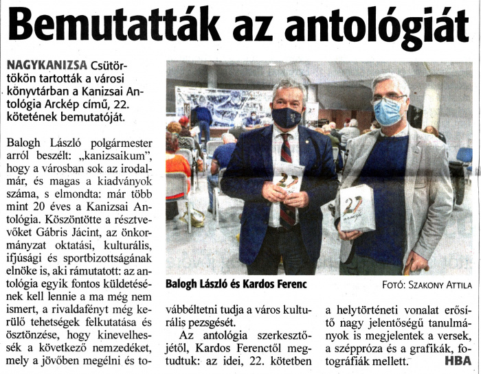 Zalai Hírlap 2021 12 11 287sz 16old - Bemutatták az antológiát.jpg Zalai Hírlap 2021 12 11 287sz 16old - Bemutatták az antológiát.jpg