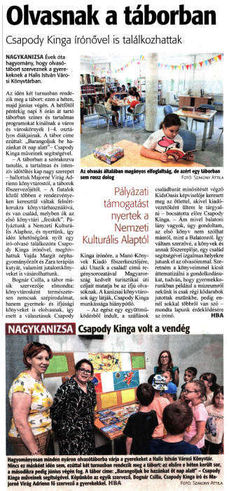 Zalai Hírlap 2022 06 25 146sz 01,03old - Olvasnak a táborban.jpg Zalai Hírlap 2022 06 25 146sz 01,03old - Olvasnak a táborban.jpg